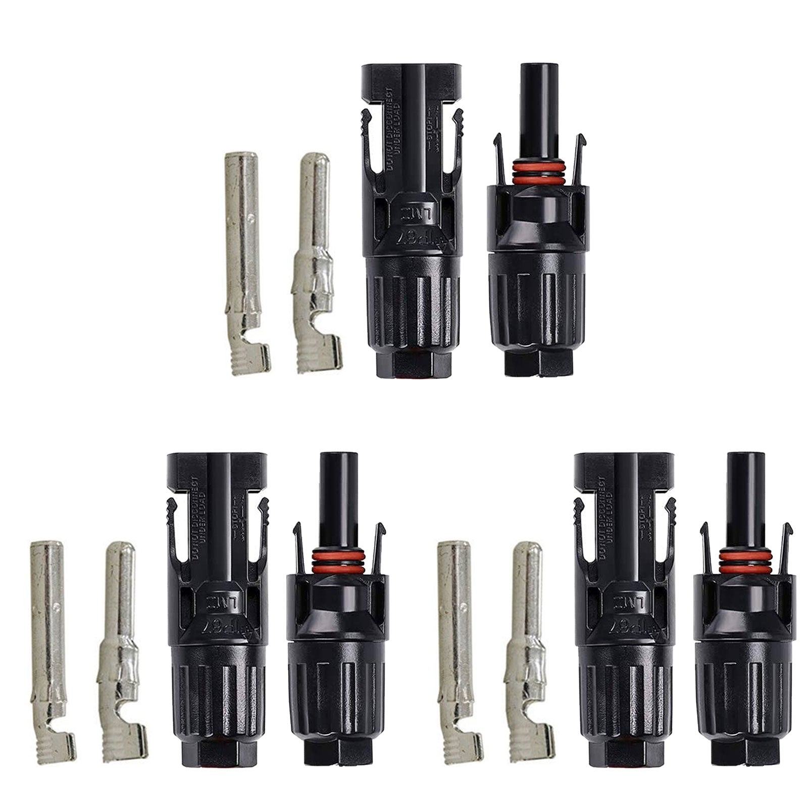 ACOPOWER 3 Pairs Male/Female Solar Connectors HY-AS-MC4-3