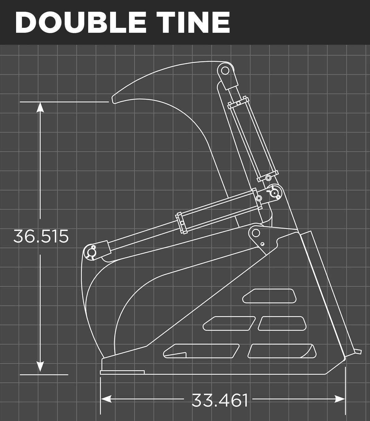Loflin Fabrication | Compact Tractor Rock Bucket Grapple | 60" - 84" | For Compact Tractor
