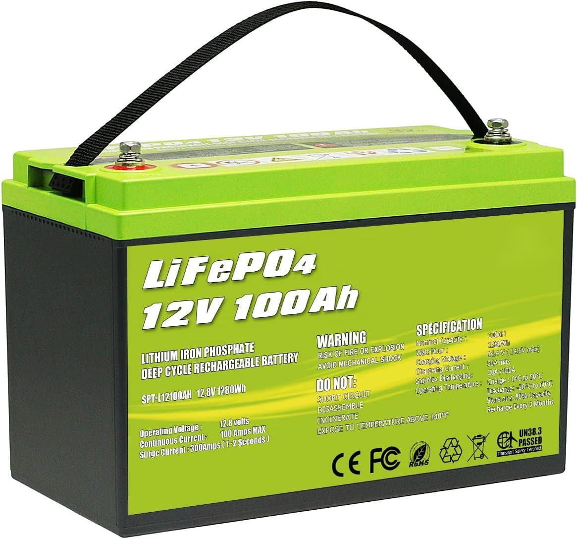 ACOPOWER 12V 100Ah LiFePO4 Deep Cycle Lithium Battery HY-Li100Ah