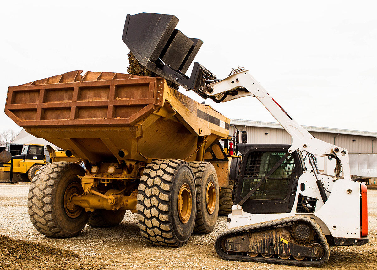 Loflin Fabrication | Front Dump Buckets | 72" - 96" | For Skid Steer