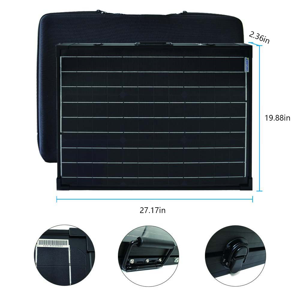 ACOPower PTP 100W Portable Solar Panel Expansion Briefcase HY-PTP-100W