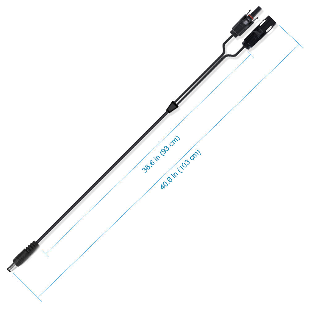 ACOPOWER Solar Panel connector -DC5521(5.5mm x 2.1mm) Adapter HY-AS-MDC5521