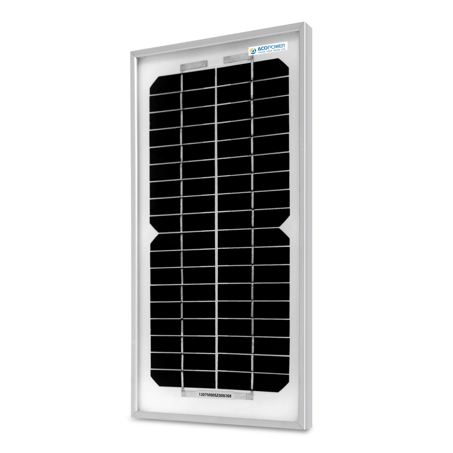 ACOPOWER 5 Watt 12 Volt Monocrystalline Solar Panel HY005-12M