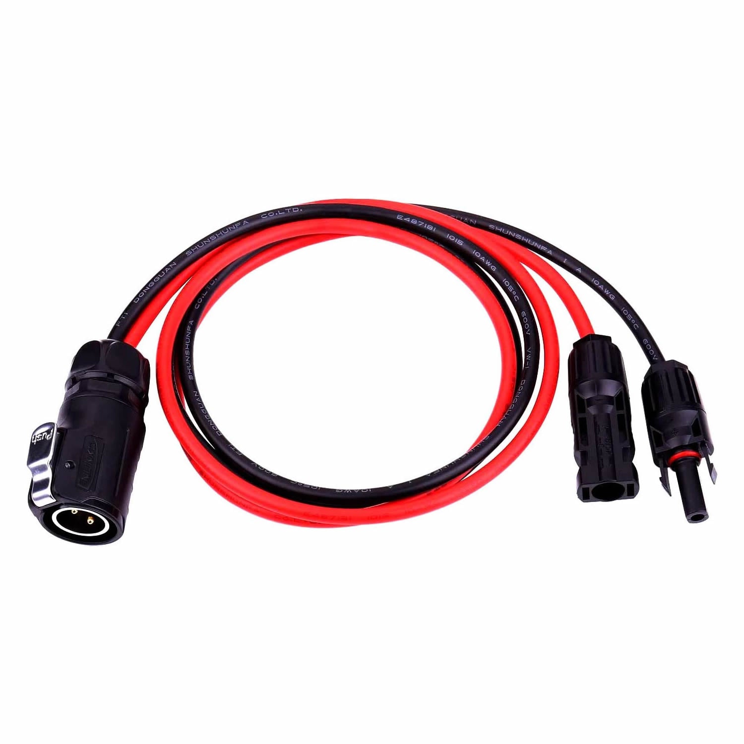 ACOPOWER 2 Pin Power Industrial Circular Connector to Solar Connector