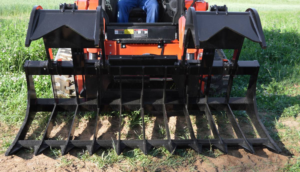Loflin Fabrication | Xtra Heavy Duty Root Grapples | 66" - 84" | For Skid Steer