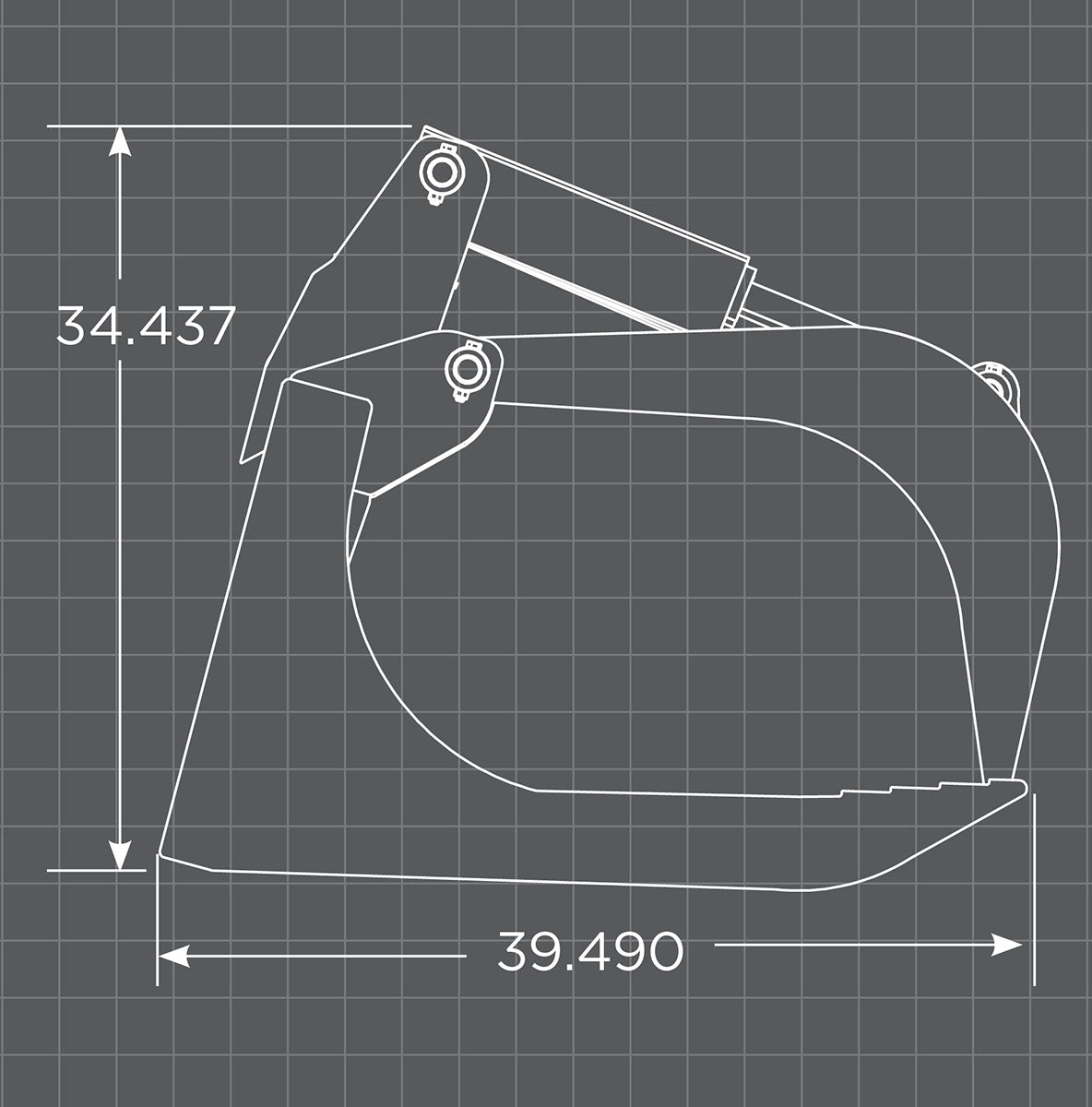 Loflin Fabrication | Xtra Heavy Duty Root Grapples | 66" - 84" | For Skid Steer