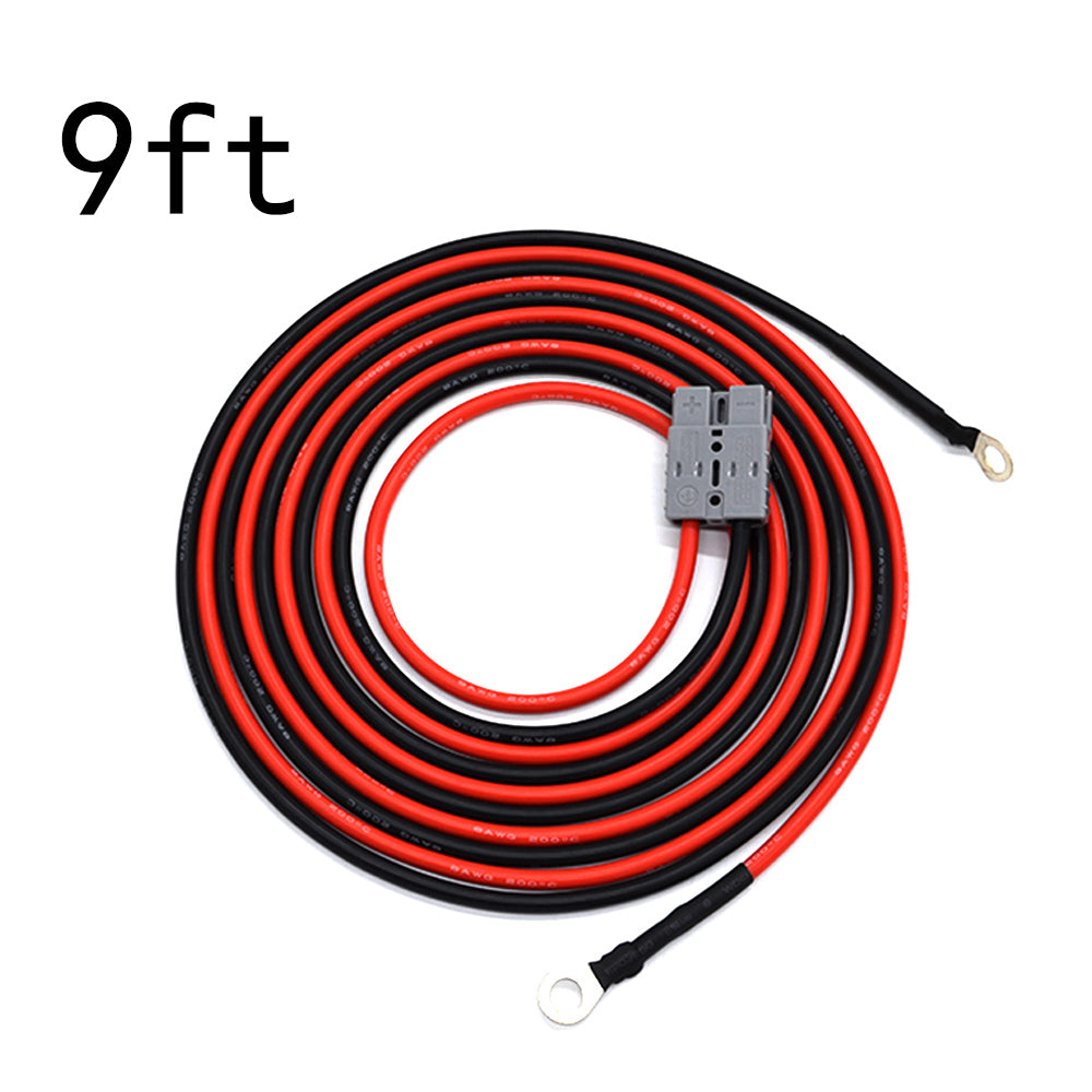 ACOPOWER 9ft 8AWG Anderson-Ring Cable HY-AS-AR0809