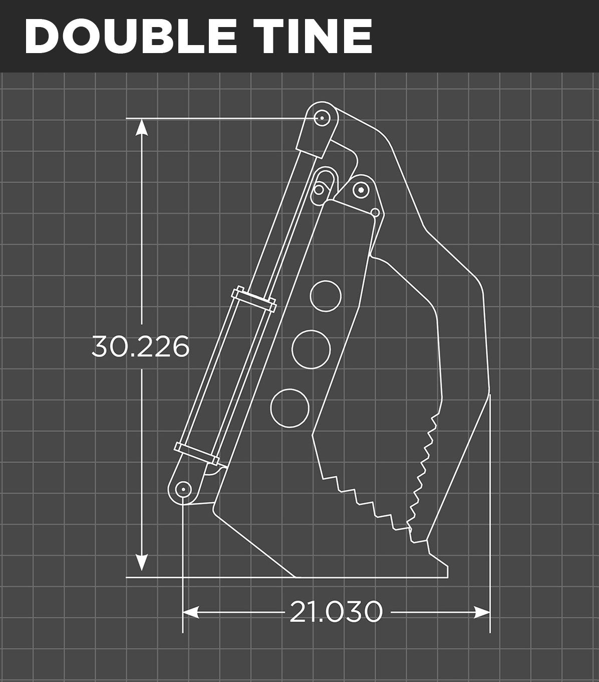 Loflin Fabrication | Compact Tractor Vertical Root Grapple | 60" - 72" | For Compact Tractor