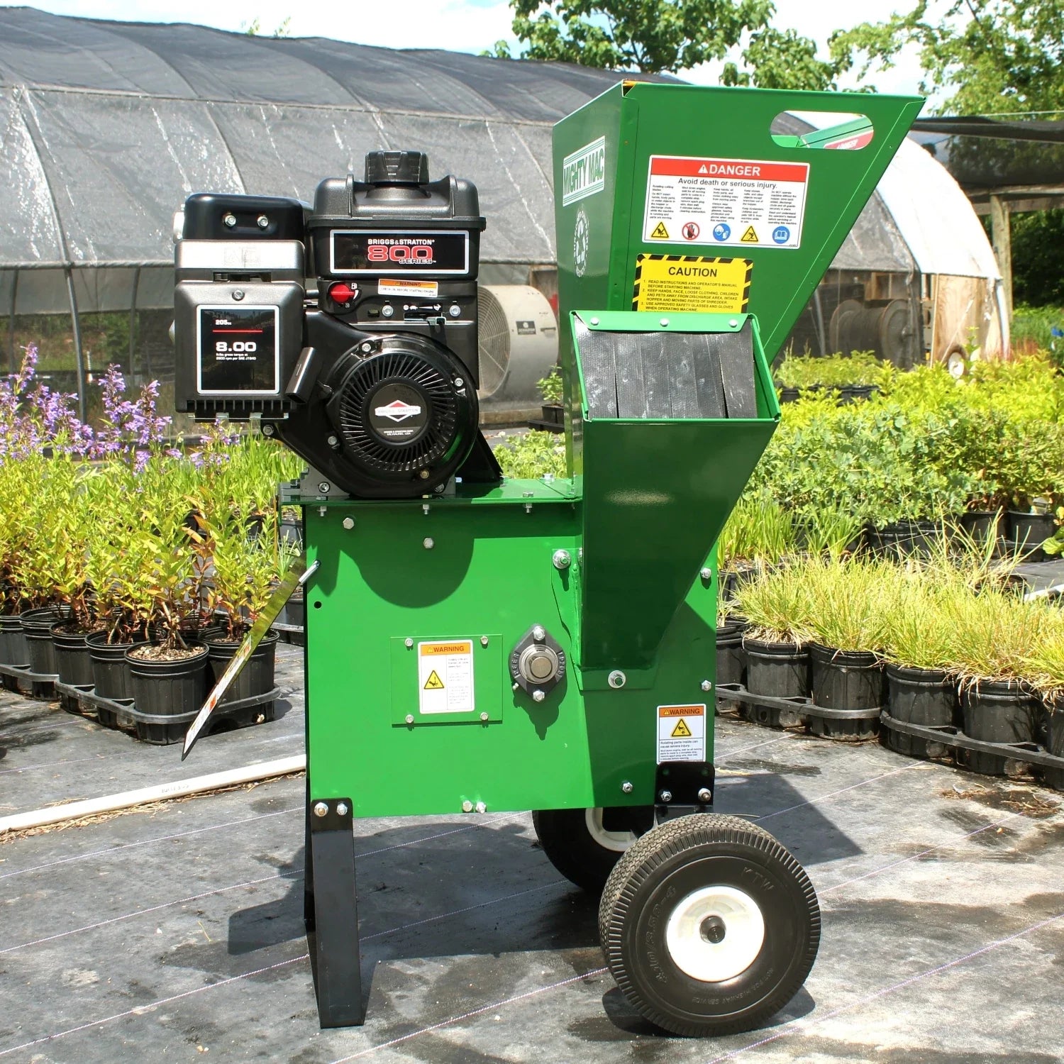 Mighty Mac™ Wood Chipper Shredder 3” Max Capacity - Briggs OHV Engine (SC800)