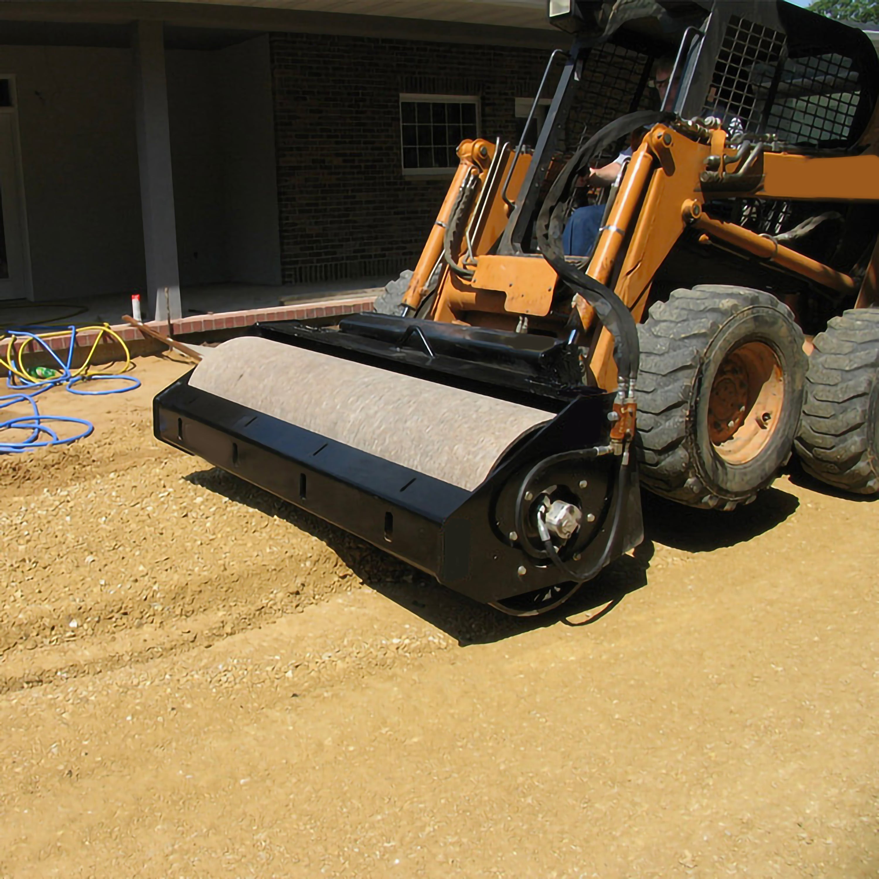 Loflin Fabrication | Vibratory Roller | 84" Width | For Skid Steer