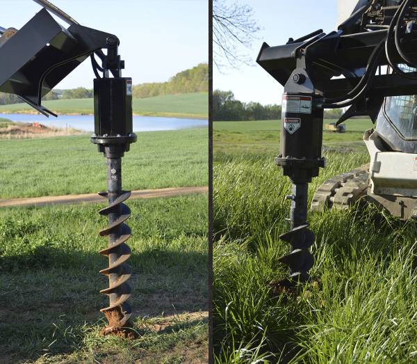Loflin Fabrication | Auger | Drive & Bits | 4" – 48" Bit Range | For Skid Steer