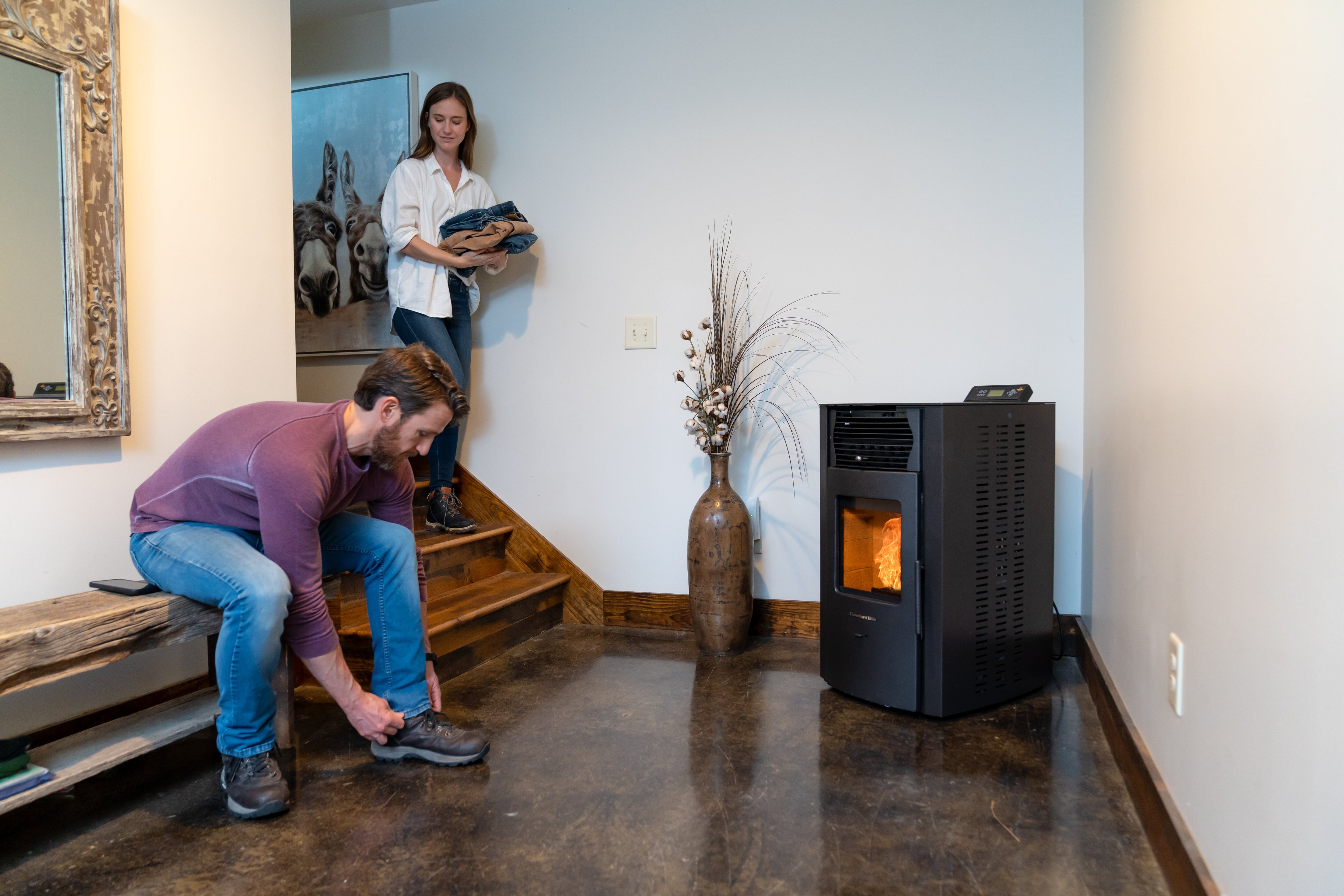 ComfortBilt Pellet Stove Charcoal Grey/Black HP50