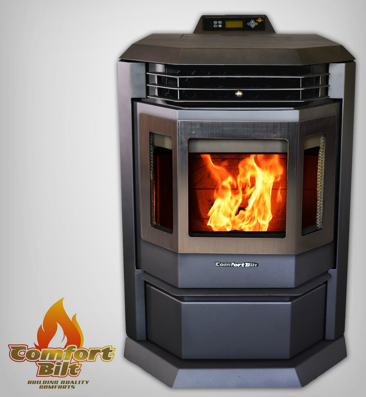 ComfortBilt Pellet Stove Black Stainless Steel HP22-SS