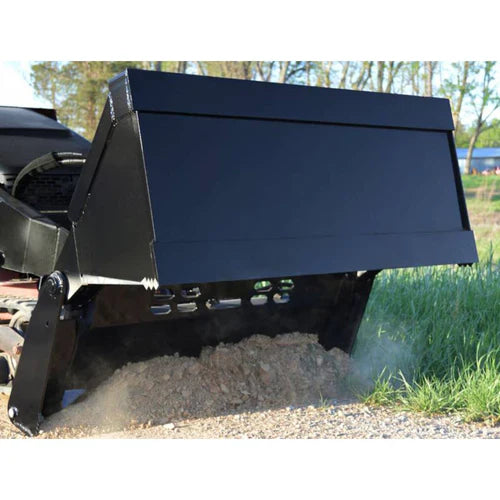 Loflin Fabrication | 4-N-1 Bucket | 36" – 54" Width | For Mini Skid Steers & Tractors