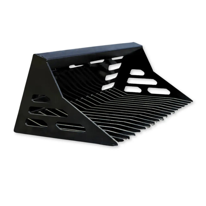 Loflin Fabrication | Rock Bucket | 36" - 50" Width | For Mini Skid Steers & Tractors