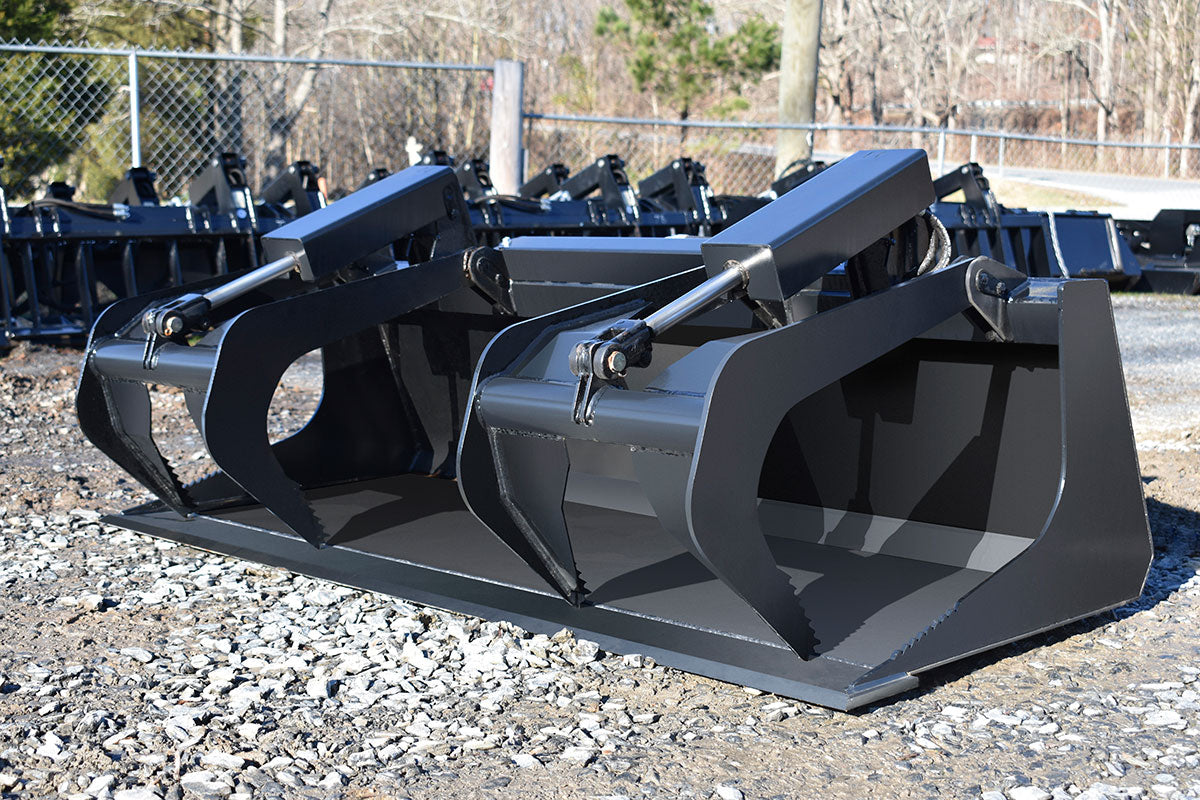 Loflin Fabrication | Compact Tractor Grapple Buckets | 60", 66", and 72" | For Compact Tractor
