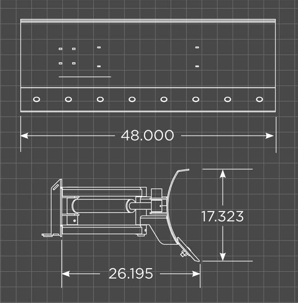 Loflin Fabrication | Dozer Blade | 48" Width | For Mini Skid Steers