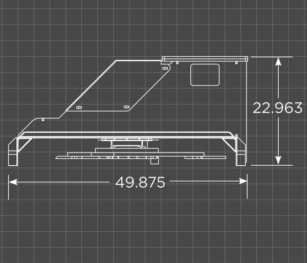 Loflin Fabrication | Brush Cutter | 50" Width | 80CC - 160CC | For Mini Excavators
