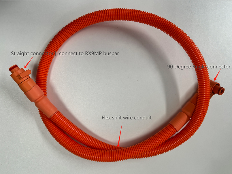 RUiXU 1/0 AWG Cable for RX9MP Busbar - Orange + Black (PP140)