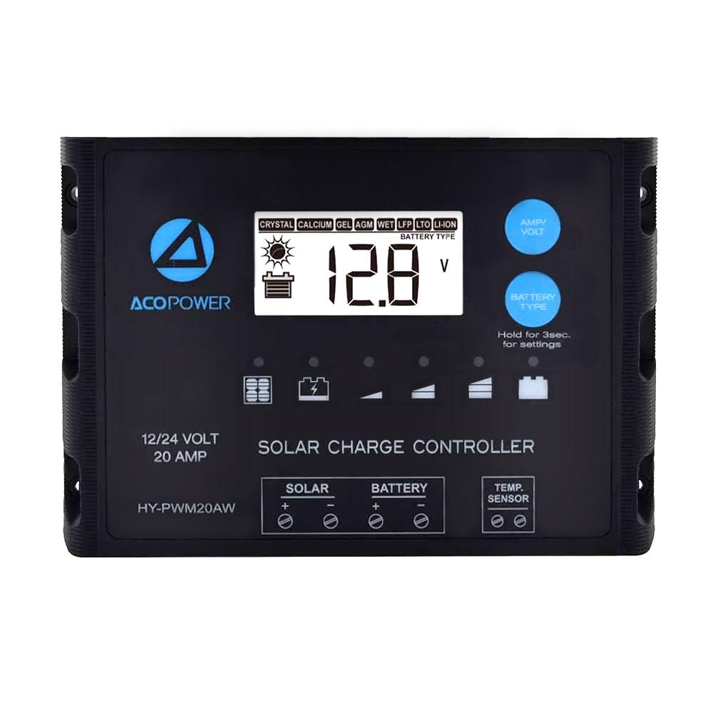 ACOPOWER ProteusX 20A PWM Solar Charge Controller HY-PWM-PX20A
