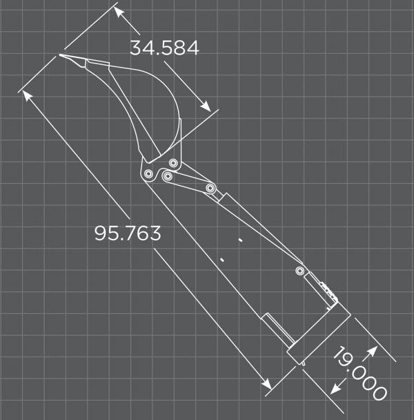 Loflin Fabrication | Backhoe | 48" Arm Length | For Mini Skid Steers