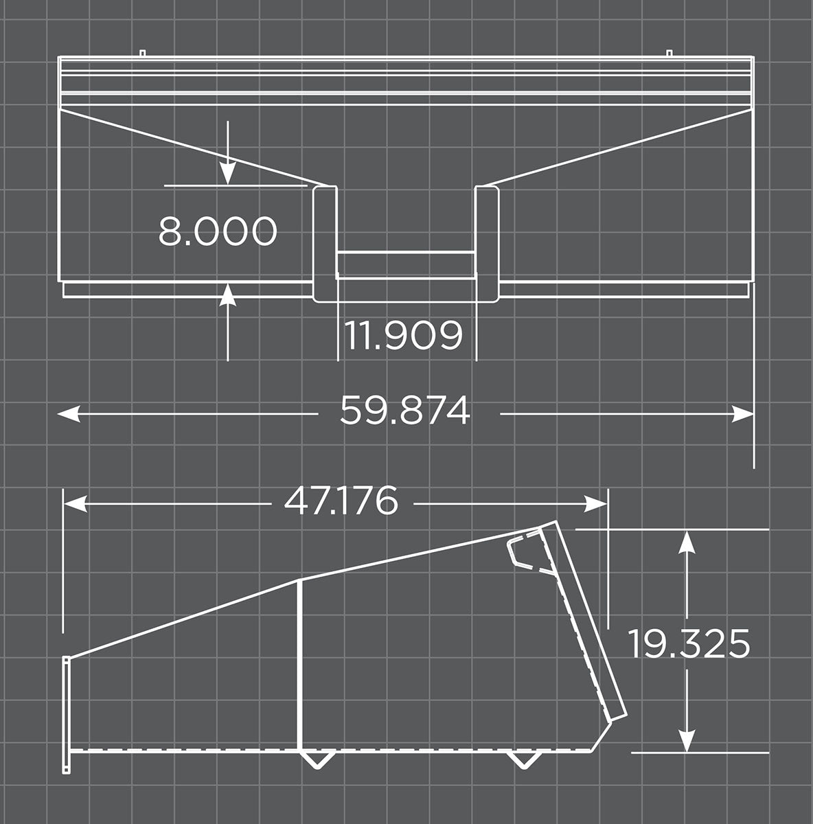 Loflin Fabrication | Concrete Bucket with Chute | For Skid Steer