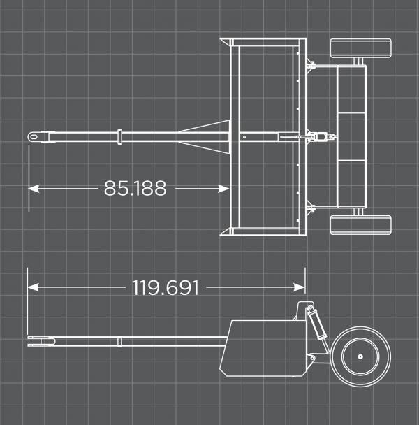 Loflin Fabrication | Land Leveler | 84" & 96" Width | For Compact and Utility Tractors