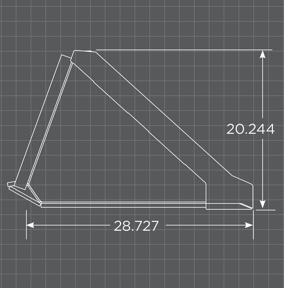 Loflin Fabrication | Low Profile Bucket with Bolt on Edge | 60" - 84" | For Skid Steer