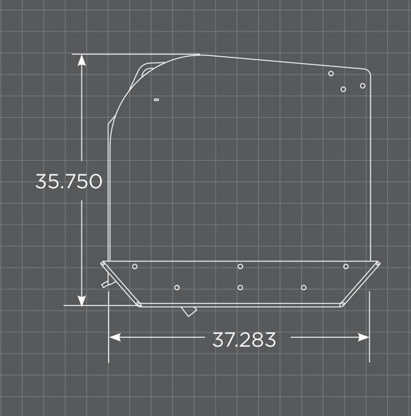 Loflin Fabrication | Snow Pusher | 72" – 168" | For Skid Steer & Tractor