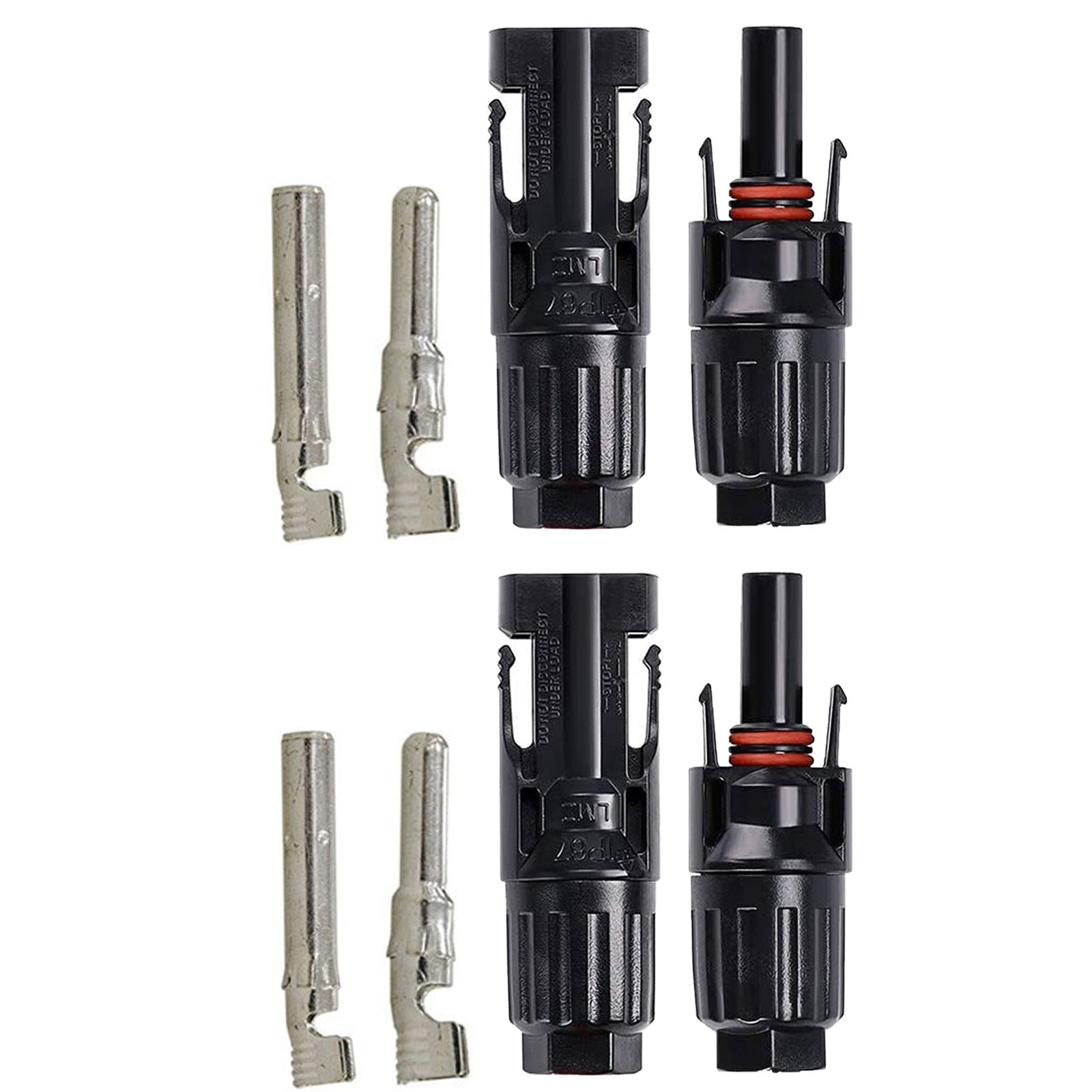 ACOPOWER 2 Pairs Male/Female Solar Connectors HY-AS-MC4-2