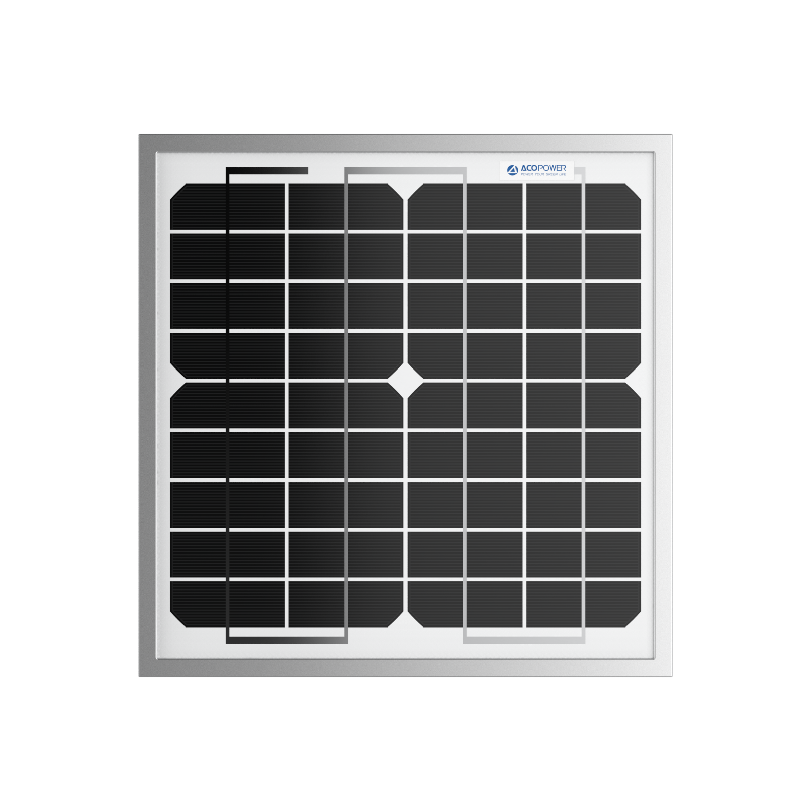 ACOPOWER 10 Watt 12 Volt Monocrystalline Solar Panel HY010-12M