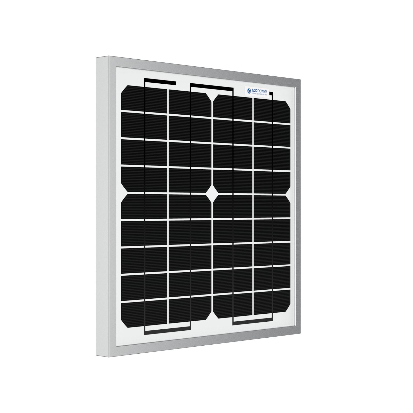 ACOPOWER 10 Watt 12 Volt Monocrystalline Solar Panel HY010-12M
