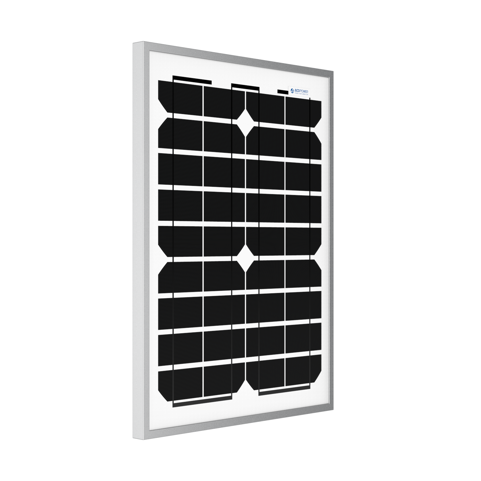 ACOPOWER 20 Watt 12 Volt Monocrystalline Solar Panel HY020-12M