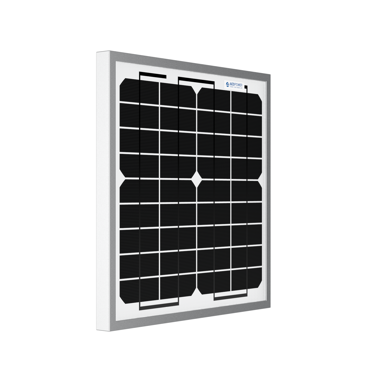 ACOPOWER 10 Watt 12 Volt Monocrystalline Solar Panel HY010-12M