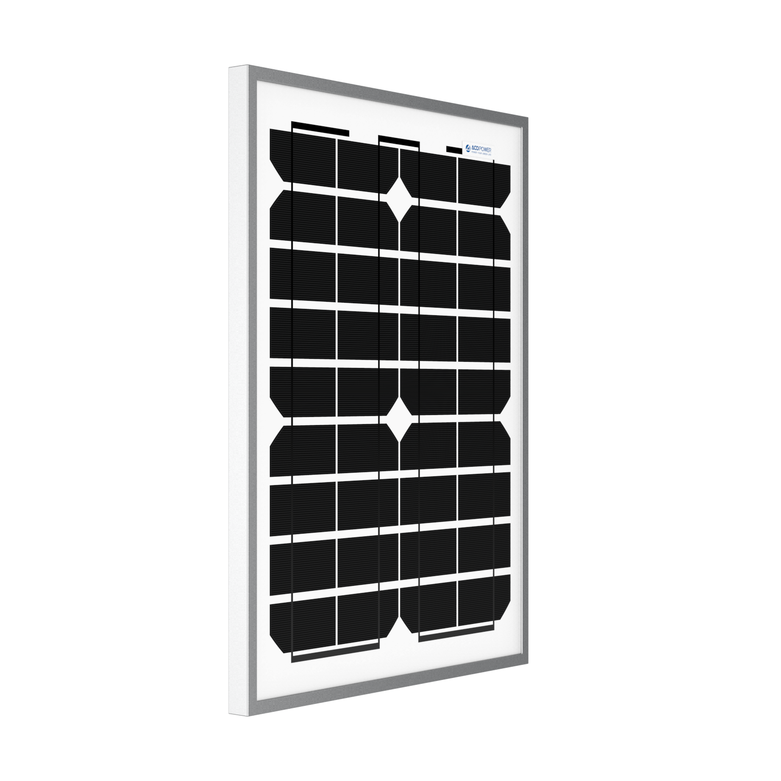 ACOPOWER 20 Watt 12 Volt Monocrystalline Solar Panel HY020-12M