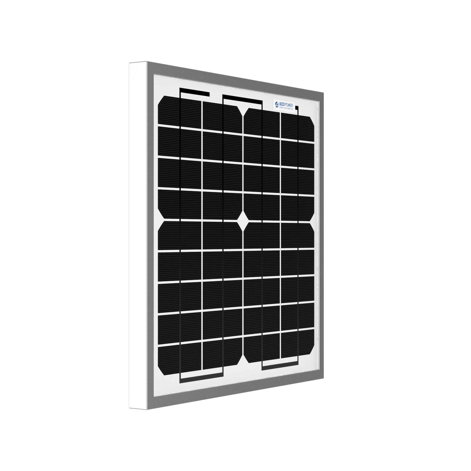 ACOPOWER 10 Watt 12 Volt Monocrystalline Solar Panel HY010-12M
