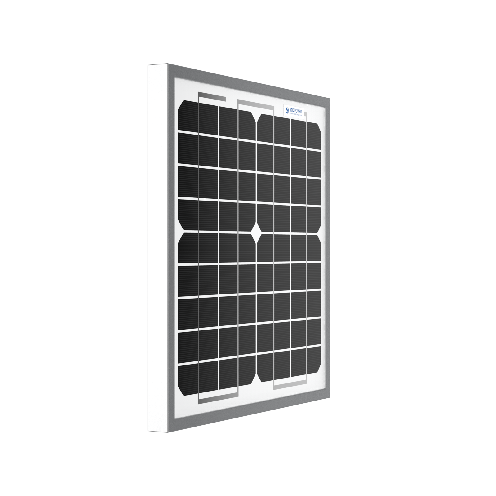 ACOPOWER 10 Watt 12 Volt Monocrystalline Solar Panel HY010-12M