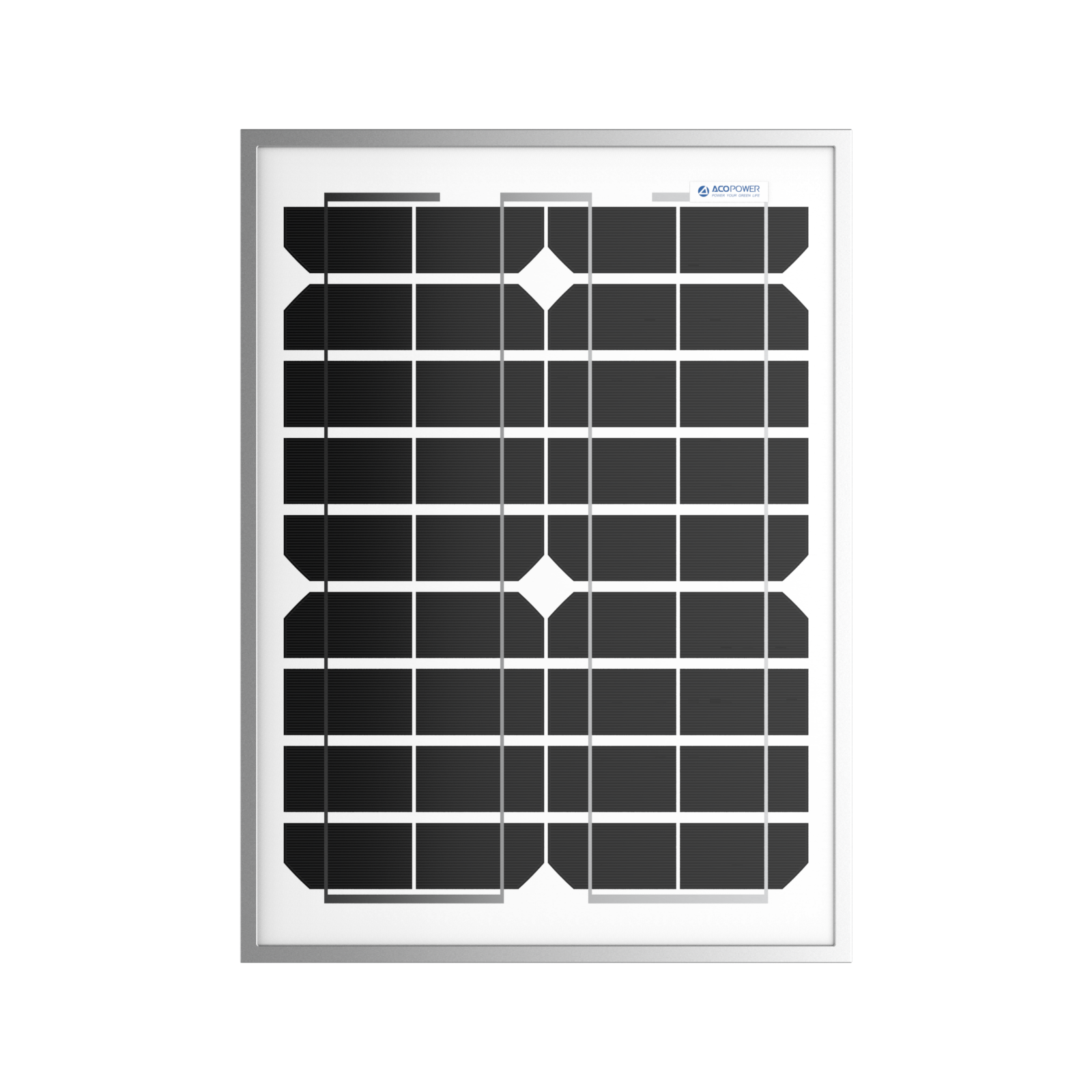 ACOPOWER 20 Watt 12 Volt Monocrystalline Solar Panel HY020-12M