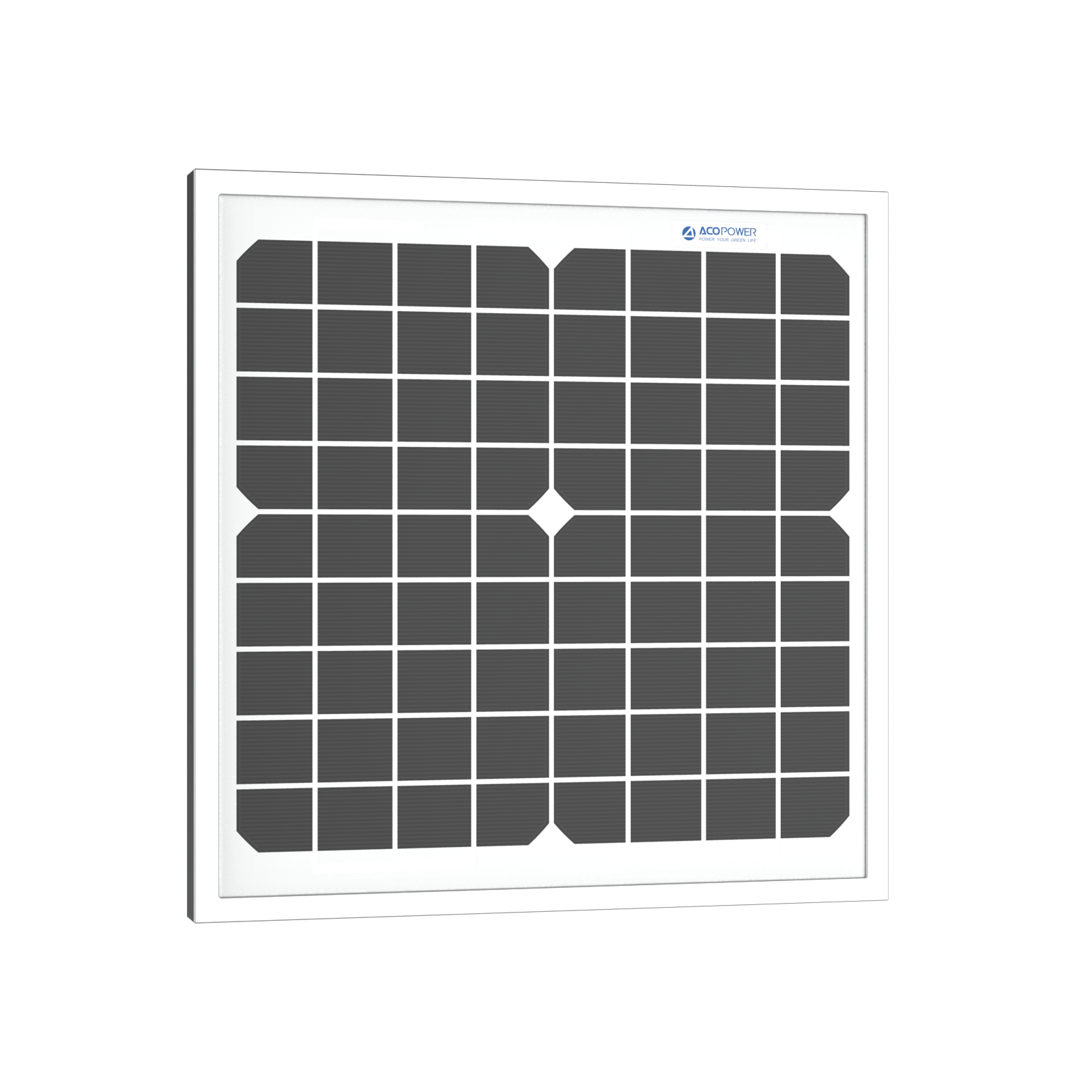 ACOPOWER 10 Watt 12 Volt Monocrystalline Solar Panel HY010-12M
