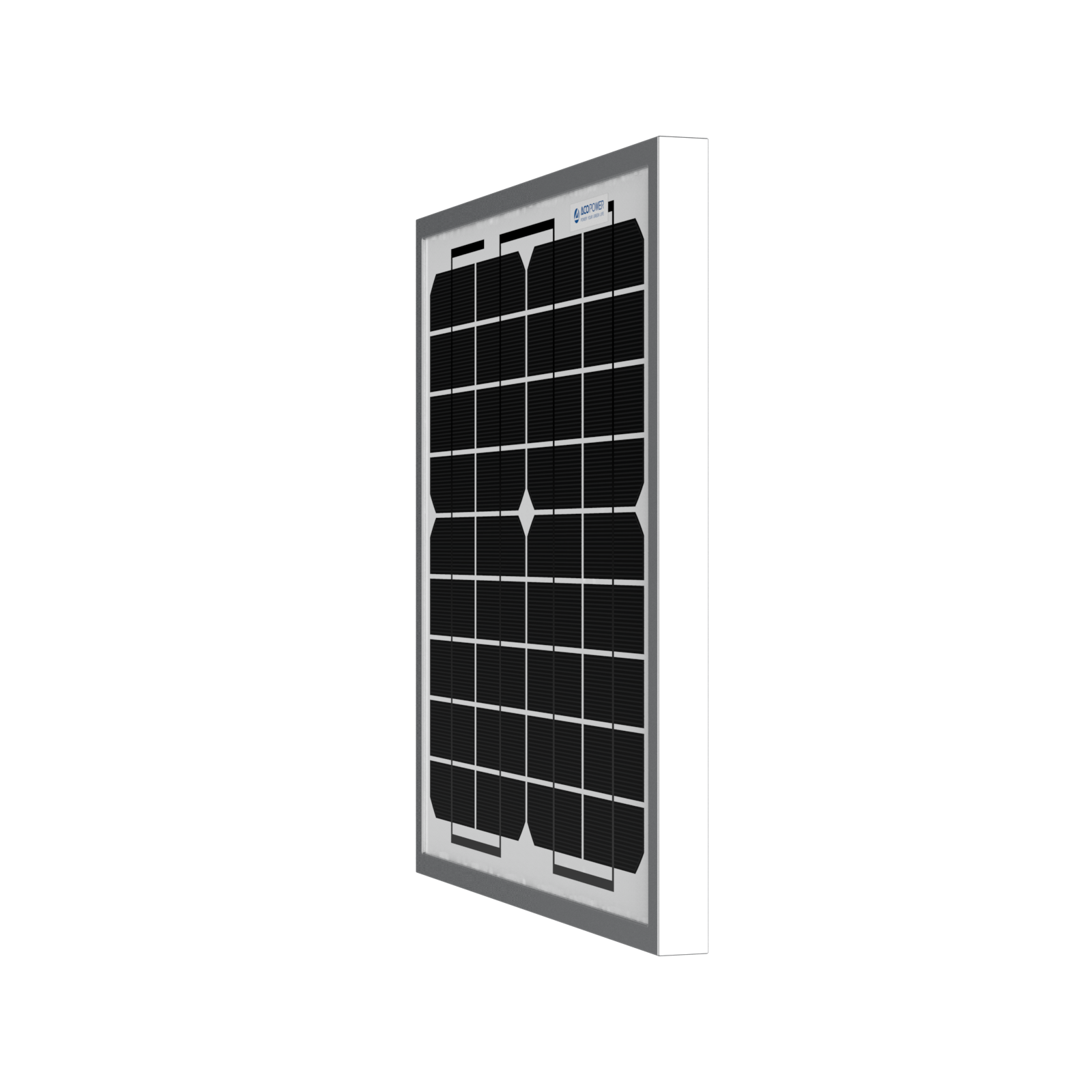 ACOPOWER 10 Watt 12 Volt Monocrystalline Solar Panel HY010-12M