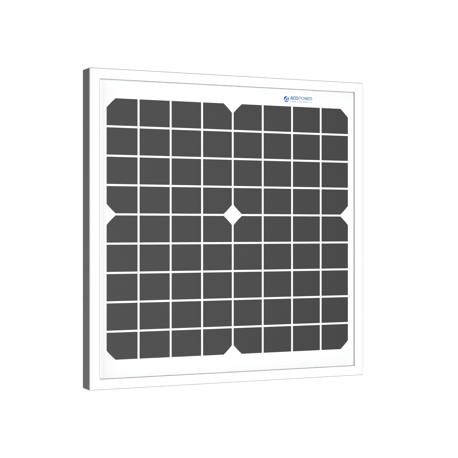 ACOPOWER 10 Watt 12 Volt Monocrystalline Solar Panel HY010-12M