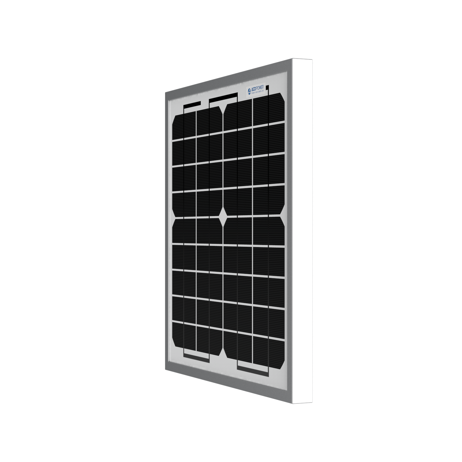 ACOPOWER 10 Watt 12 Volt Monocrystalline Solar Panel HY010-12M