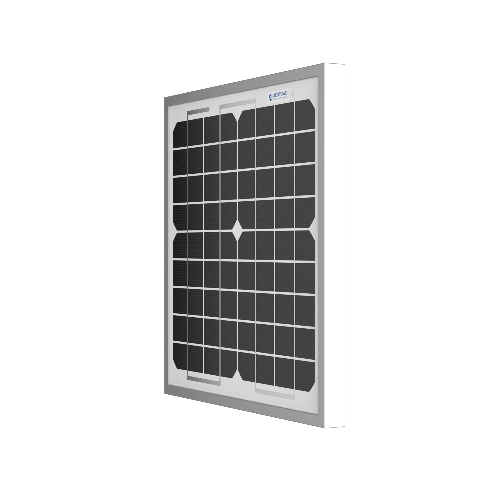 ACOPOWER 10 Watt 12 Volt Monocrystalline Solar Panel HY010-12M