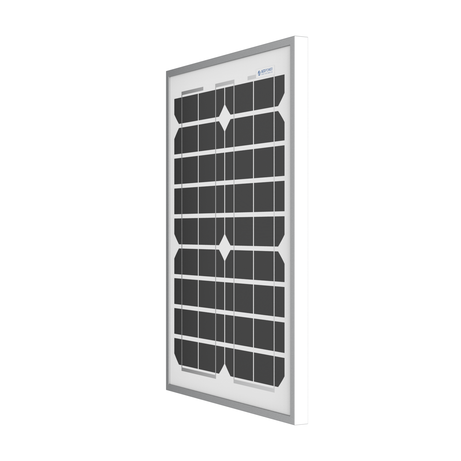 ACOPOWER 20 Watt 12 Volt Monocrystalline Solar Panel HY020-12M