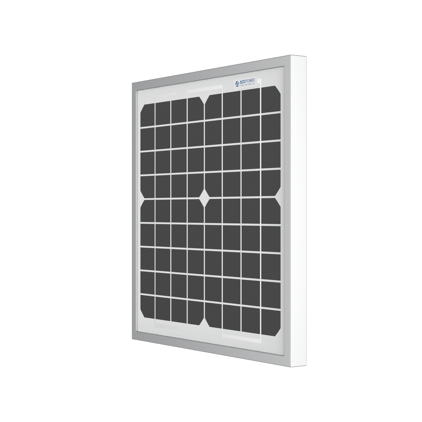 ACOPOWER 10 Watt 12 Volt Monocrystalline Solar Panel HY010-12M