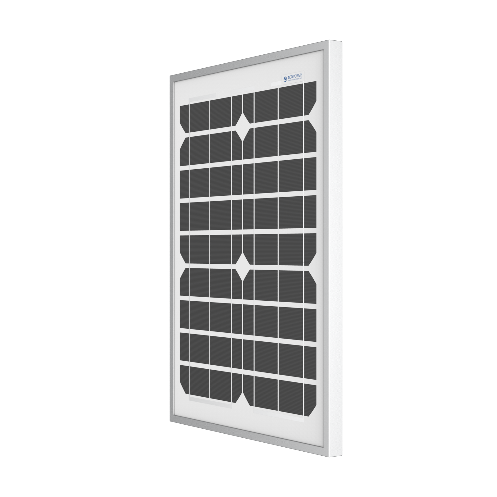 ACOPOWER 20 Watt 12 Volt Monocrystalline Solar Panel HY020-12M