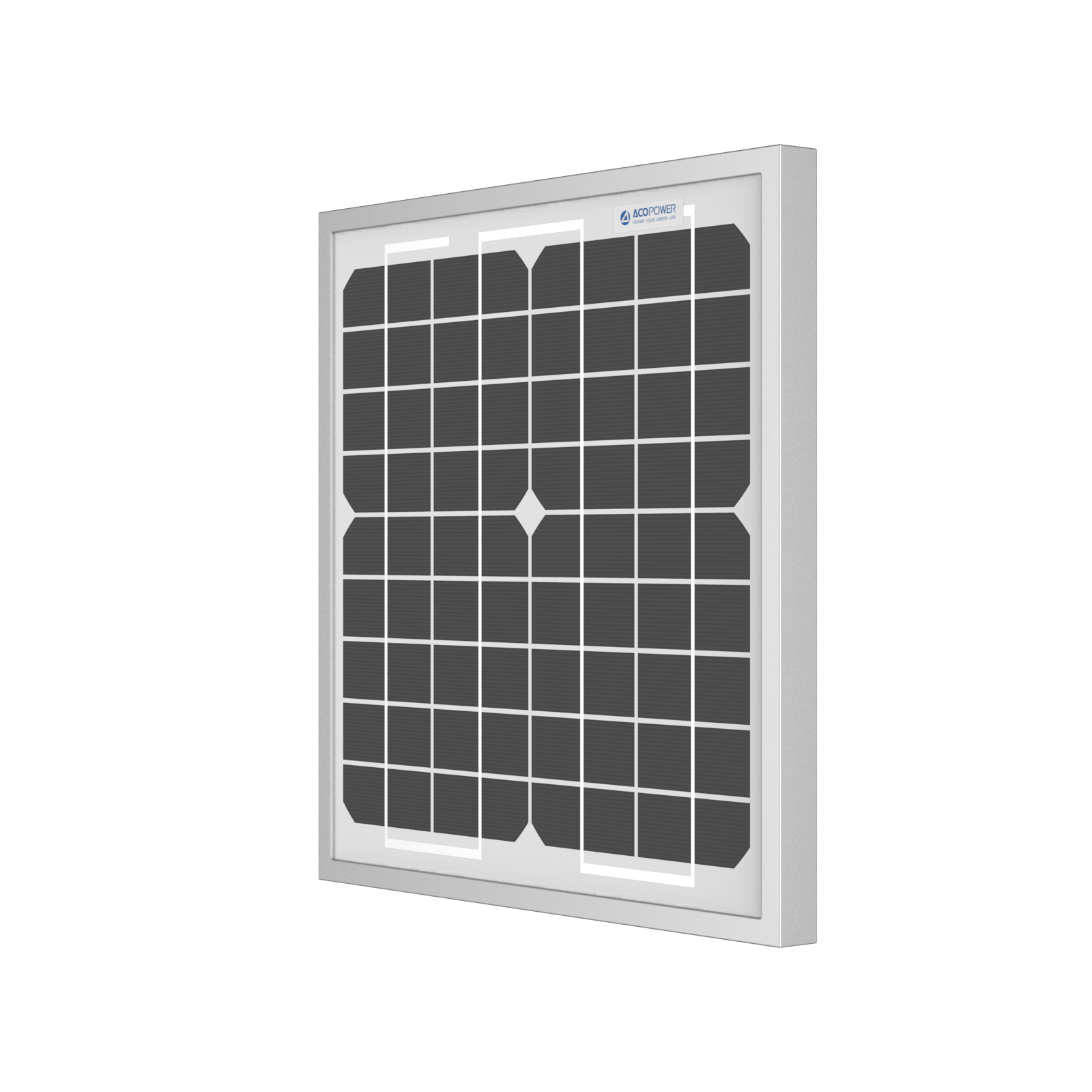 ACOPOWER 10 Watt 12 Volt Monocrystalline Solar Panel HY010-12M