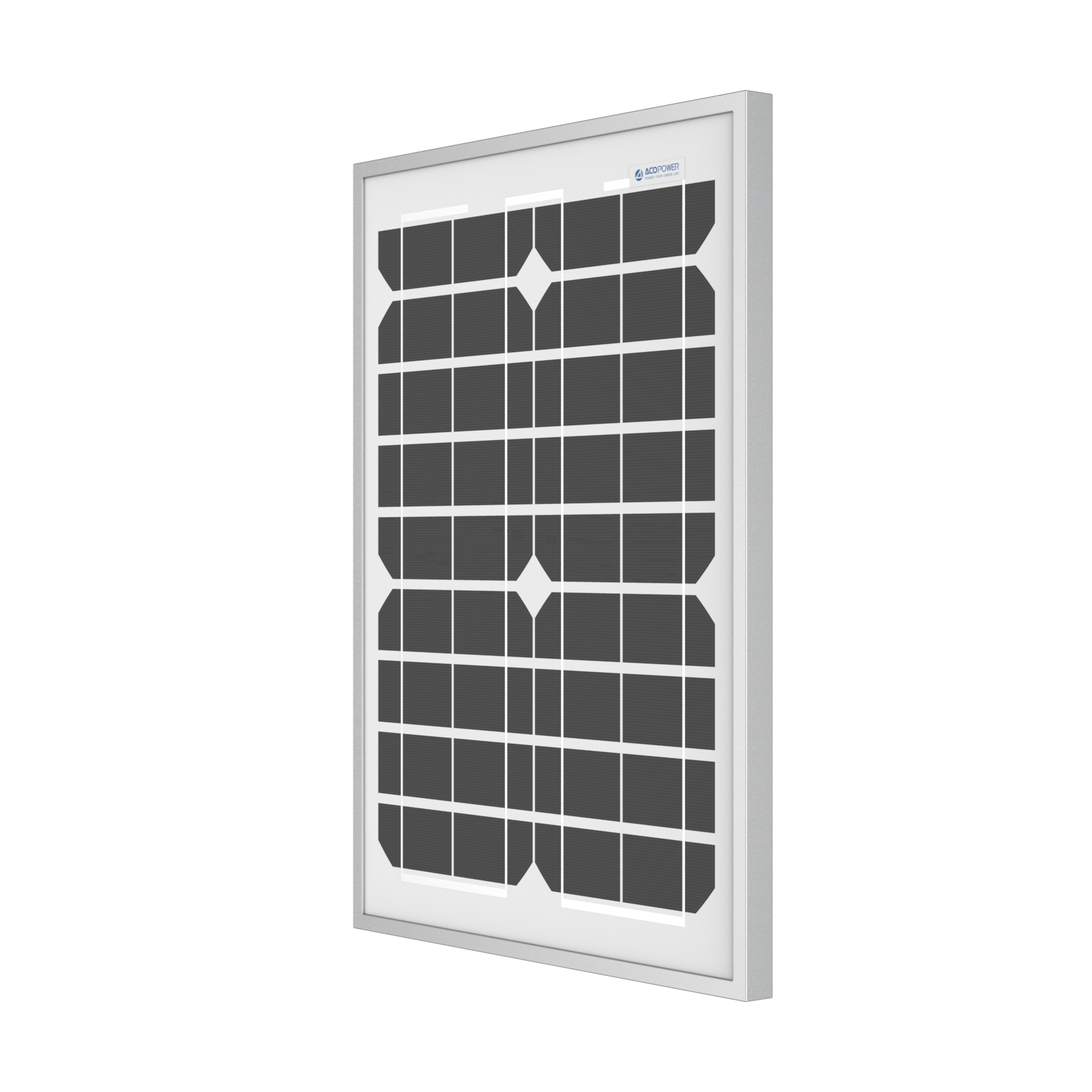 ACOPOWER 20 Watt 12 Volt Monocrystalline Solar Panel HY020-12M