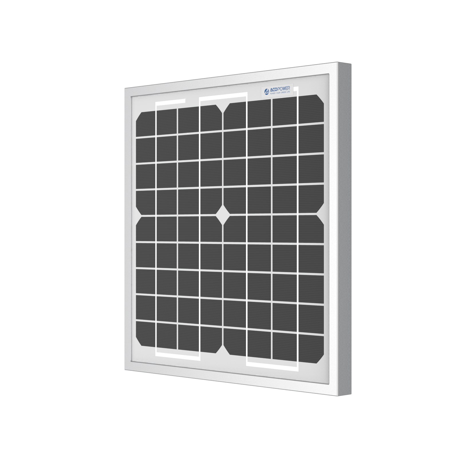 ACOPOWER 10 Watt 12 Volt Monocrystalline Solar Panel HY010-12M