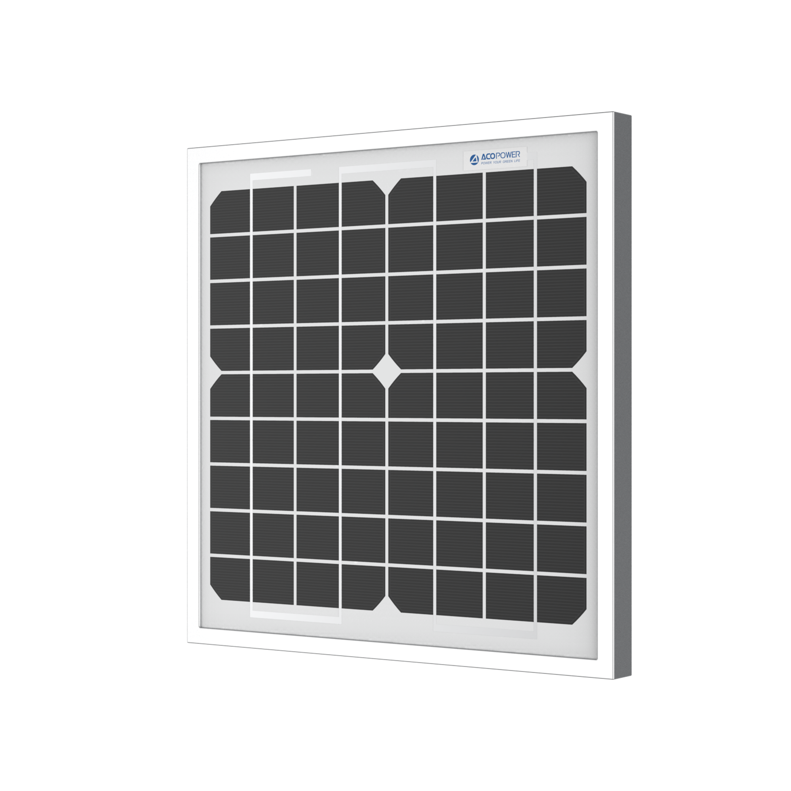 ACOPOWER 10 Watt 12 Volt Monocrystalline Solar Panel HY010-12M